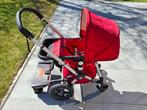 Bugaboo buggy met reiswieg en kinderzitje en meerijplankje, Kinderen en Baby's, Buggy's, Ophalen, Gebruikt, Regenhoes