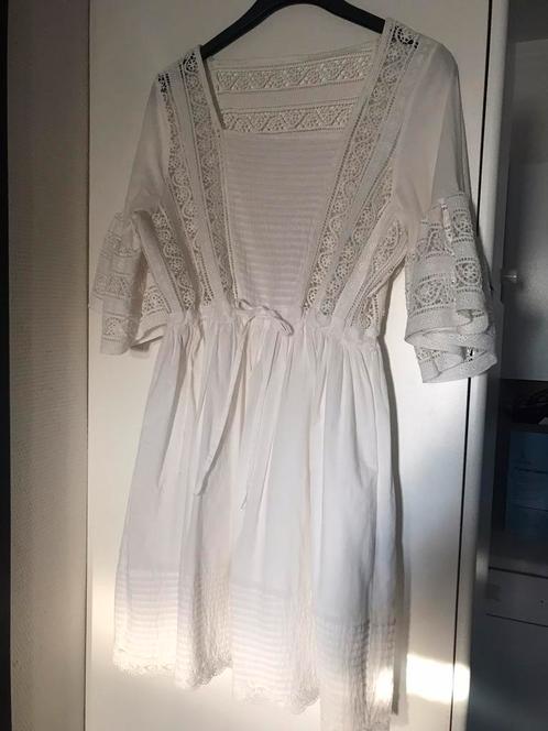 LES JUMELLES katoen witte romantische jurk (S 36/38), Kleding | Dames, Jurken, Ophalen of Verzenden