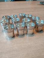 Borrel glaasjes zilver kleur, Collections, Verres & Petits Verres, Enlèvement ou Envoi, Utilisé, Verres et Verres à shot