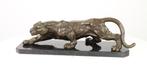 Grote Massieve Bronzen Beeld van een Panter GRATIS LEVERING, Antiek en Kunst, Verzenden, Brons