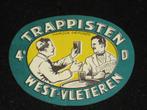 Zeer oud bier etiket trappisten WESTVLETEREN abdij brouwerij, Verzamelen, Biermerken, Gebruikt, Ophalen of Verzenden