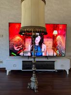 zeer mooie zware tinnen staande lamp in goeie staat, Antiek en Kunst, Ophalen of Verzenden