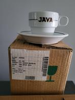 Glas met bord java., Verzamelen, Ophalen, Zo goed als nieuw