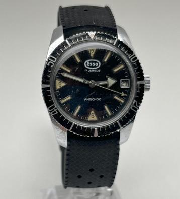 1960's Esso skindiver (mechanisch) 36mm beschikbaar voor biedingen