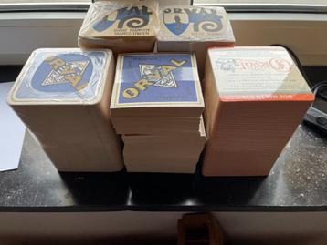 ORVAL 5 blocks de cartons sous bock différents  disponible aux enchères