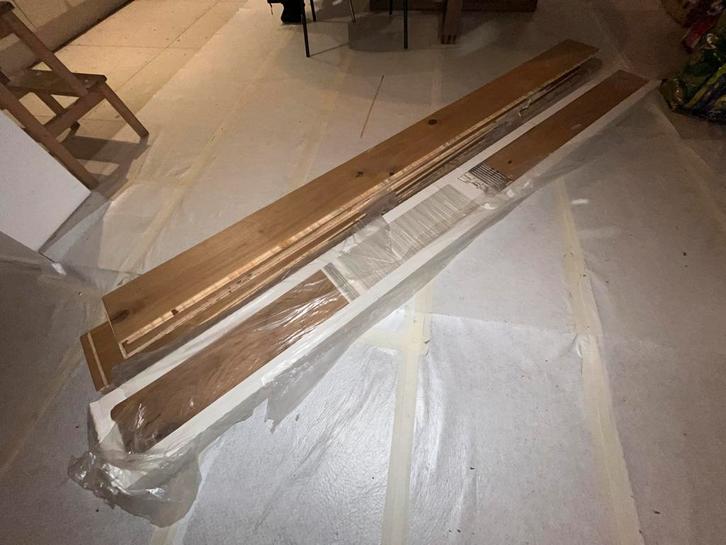 Eik Barlinek parket vloer 5m2 brushed bevelled oil oxidative, Doe-het-zelf en Bouw, Hout en Planken, Nieuw, Eiken, 250 tot 300 cm