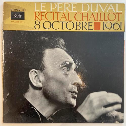 LP Le Père Duval Recital Chaillot 1961  Vol. 01 NM, CD & DVD, Vinyles | Autres Vinyles, Enlèvement ou Envoi