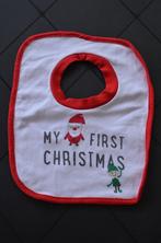 Slabbetje My first christmas wit/rood 24 cm x 30 cm, Kinderen en Baby's, Babyvoeding en Toebehoren, Overige typen, Gebruikt, Ophalen of Verzenden