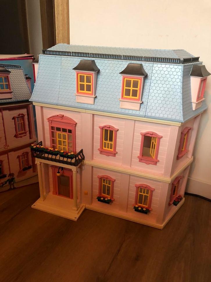 Playmobil poppenhuis en extra’s, Kinderen en Baby's, Speelgoed | Poppenhuizen, Zo goed als nieuw, Poppenhuis, Ophalen