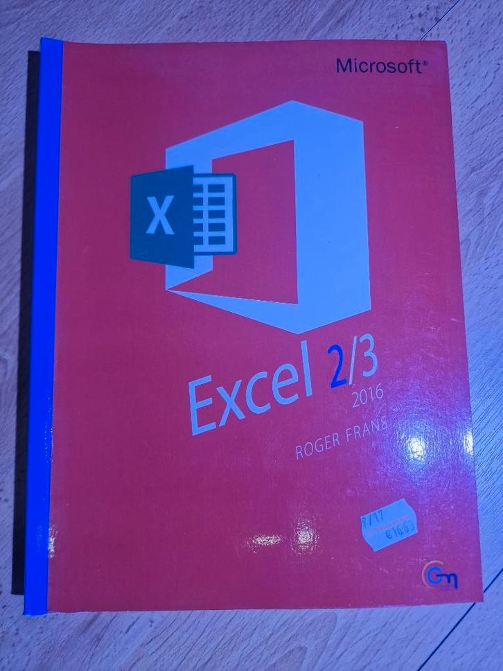 Microsoft Excel 2/3 2016, Livres, Informatique & Ordinateur, Comme neuf, Logiciel, Enlèvement