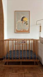 Vintage babypark, Kinderen en Baby's, Ophalen, Gebruikt, Rechthoekig, Boxkleed