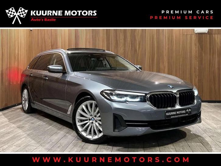 BMW 5 Serie 520 iA Touring Alu19"/Pano/Acc/Cam360 *1j garant, Auto's, BMW, Te koop, 5 Reeks, ABS, Achteruitrijcamera, Adaptive Cruise Control