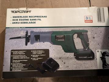 Nieuwe maar defecte Topcraft 18V sabelzaag beschikbaar voor biedingen