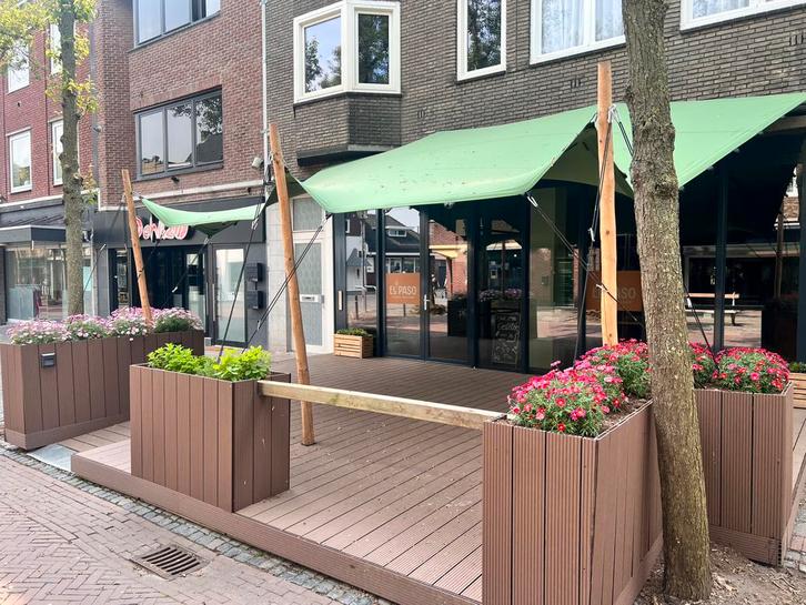 Stretchtent Overkapping Feesttent 7.20mtr x 5.00mtr, Tuin en Terras, Terrasdelen en Vlonders, Zo goed als nieuw, Ophalen