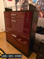 Meuble chaussures rouge., Enlèvement