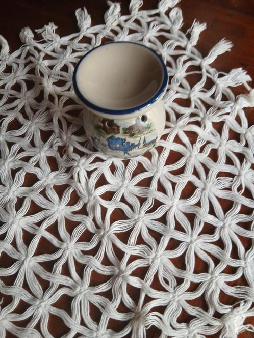 Vintage  keramische geurbrander met illustraties van lac du, Huis en Inrichting, Woonaccessoires | Kandelaars en Kaarsen, Zo goed als nieuw