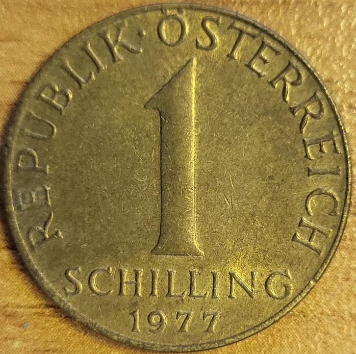 OOSTENRIJK 1 schilling 1977 KM#2886 VERY FINE, Postzegels en Munten, Munten | Europa | Niet-Euromunten, Losse munt, Oostenrijk