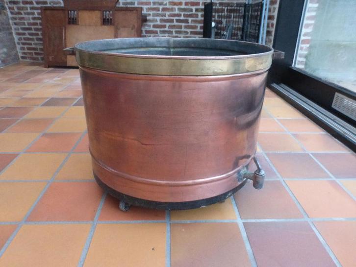 ancienne lessiveuse en cuivre rose, Antiquités & Art, Antiquités | Bronze & Cuivre, Cuivre, Enlèvement