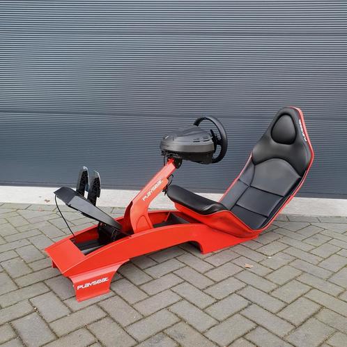 Playseat F1 rood + Thrustmaster T300 RS, Games en Spelcomputers, Games | Sony PlayStation 5, Refurbished, Ophalen