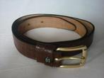 Lederen Riem in Krokodilmotief, Kleding | Dames, Riemen en Ceinturen, Minder dan 3 cm, 80 tot 90 cm, Bruin, Nieuw