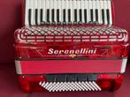 Z.g.a.n. italiaanse Serenelli accordeon . 96 bas . 4 korig ., Musique & Instruments, Comme neuf, Accordéon à touches, Avec valise