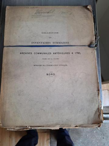 Inventaire Sommaire (de lille) 1790, Ophalen of Verzenden