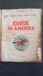 Kuifje - 1947 - Kuifje in Amerika - EERSTE DRUK, Boeken, Gelezen, Ophalen of Verzenden, Herge, Eén stripboek