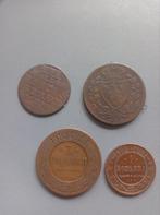4 vieilles pièces de monnaie en cuivre, Enlèvement ou Envoi
