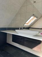 Badkamermeubel met lavabo, kraan en spiegel, Huis en Inrichting, Badkamer | Badkamermeubels, Ophalen, Gebruikt