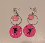 jolies boucles d'oreilles anges sur une balançoire en métal, Enlèvement ou Envoi, Comme neuf