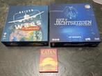 3 gezelschapsspellen (Het Jachtseizoen, reizen Waes, Catan), Hobby en Vrije tijd, Gezelschapsspellen | Bordspellen, Ophalen of Verzenden