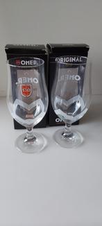 Omer 2 verzamelglazen nieuw in doos, Verzamelen, Ophalen of Verzenden, Nieuw, Glas of Glazen, Overige merken
