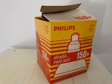 Vintage Infraphil PAR38F 150W infrarood lamp bajonet fitting beschikbaar voor biedingen