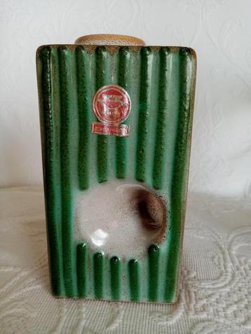 Vase céramique Allemand Strehla/GDR 16.5cm 1960s, Enlèvement ou Envoi