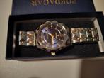 Luxe Vintage Horloge – POEDAGAR – Goud/Zilver met Blauwe Wij, Overige merken, Staal, Zakhorloge, Staal