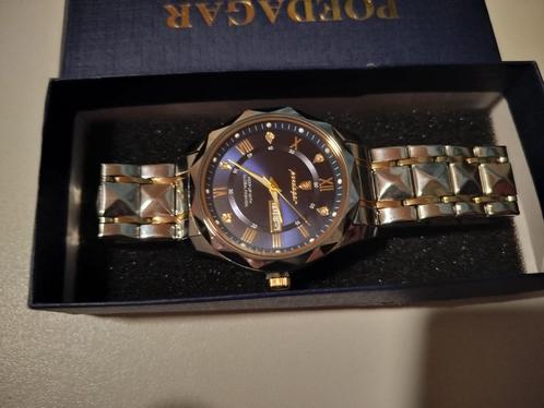Luxe Vintage Horloge – POEDAGAR – Goud/Zilver met Blauwe Wij, Handtassen en Accessoires, Horloges | Heren, Zo goed als nieuw, Zakhorloge
