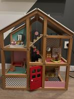Poppenhuis incl meubels en bewoners, Kinderen en Baby's, Ophalen, Zo goed als nieuw, Poppenhuis