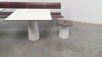 Moooi container table + low voet wit classic dutch design, Huis en Inrichting, Tafels | Bijzettafels, Ophalen, Gebruikt, Vierkant