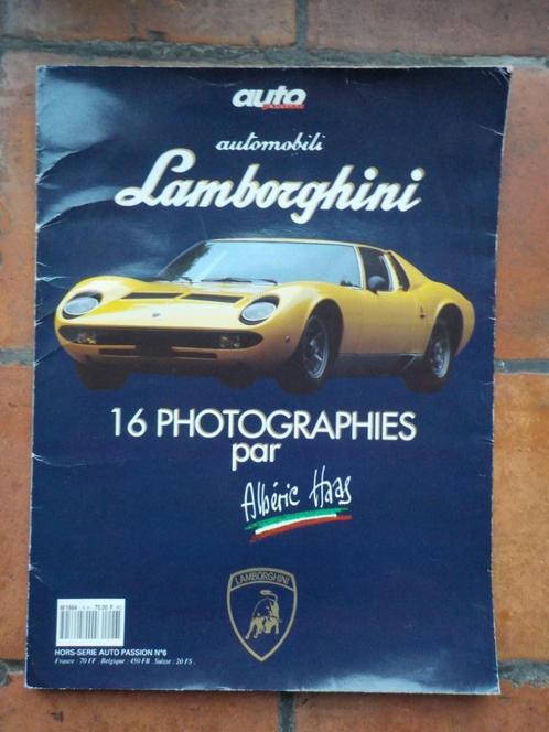16 lithographies vintage de Lamborghini, photographies par A, Collections, Marques automobiles, Motos & Formules 1, Comme neuf