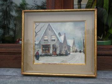SUPER BESNEEUWD LANDSCHAP GESIGNEERD DOOR DE/BAERDEMAEKER ZI beschikbaar voor biedingen