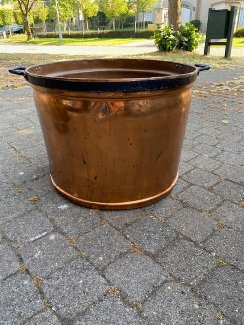 Grote antieke ketel in rood koper, Antiek en Kunst, Antiek | Brons en Koper, Koper, Ophalen