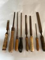 Lot vijlen en hout beitels, Doe-het-zelf en Bouw, Ophalen of Verzenden, Gebruikt