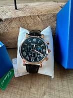 Montre homme chronographe, Enlèvement ou Envoi, Cuir, Acier, Neuf