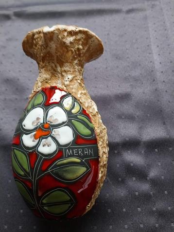 Oude karaf keramiek versierd,  binnen geglazuurd., Ophalen of Verzenden