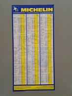 Vintage Michelin Pressions de gonflage pneus pour voitures, Ophalen, Gebruikt, Reclamebord