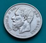 5 Francs  1871. Leopold ll, Zilver, Ophalen of Verzenden, Losse munt, Zilver