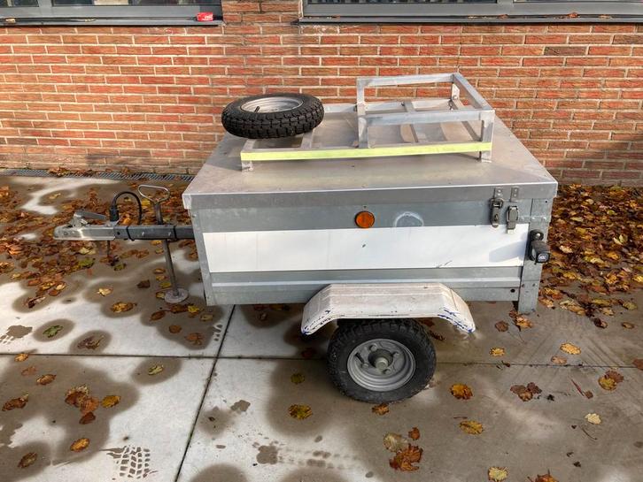 Compacte aanhanger – voor kleine auto’s & moto’s, Auto diversen, Aanhangers en Bagagewagens, Gebruikt, Ophalen