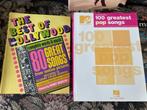 4 boeken Muziekpartituren piano / zang / gitaar, Ophalen, Zang