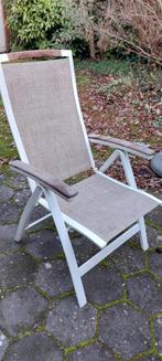 tuintafel met 5 stoelen en 7 kussentjes, Salons de jardin, Aluminium, Enlèvement, Utilisé