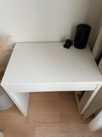 Witte bureau met lade, Huis en Inrichting, Bureaus, Ophalen, Zo goed als nieuw, Bureau